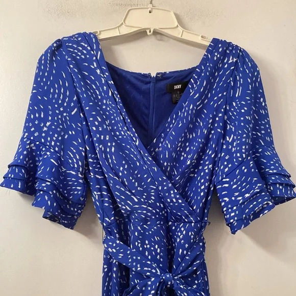 DKNY Blue Midi Dress - Picture 7 of 10